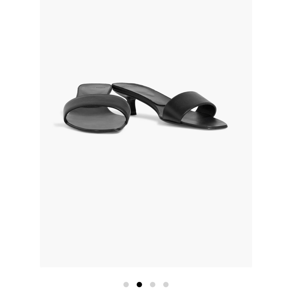 Loulou Studio Atrium leather mules size 8 black great condition!